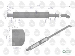 TŁUMIK 1590MM 6KG MF4 URSUS