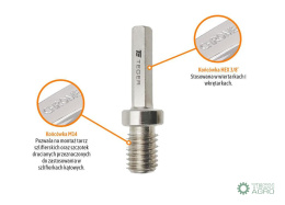Adapter do wkrętarki i wiertarki M14 HEX 3/8