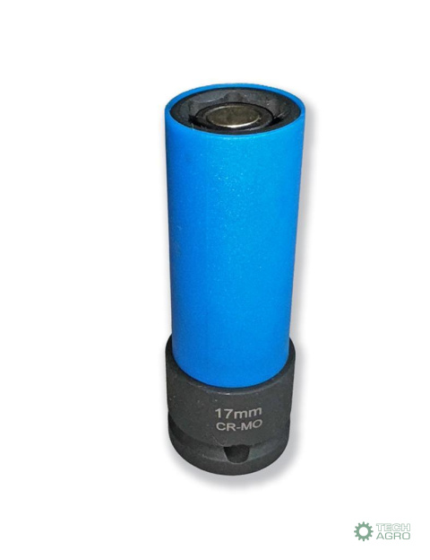 Nasadka udarowa 1/2 ze stali CrMo 17mm z magnesem i osłoną do felg aluminiowych Waryński Nasadka udarowa 1/2 ze stali CrMo 17mm z magnesem i osłoną do felg aluminiowych Waryński