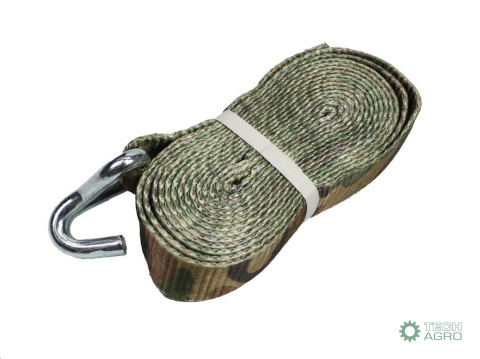 Pas transportowy 6T 6m komplet z napinaczem pas 50 mm w kamuflażu z atestem TEGER Pas transportowy 6T 6m komplet z napinaczem pas 50 mm w kamuflażu z atestem TEGER