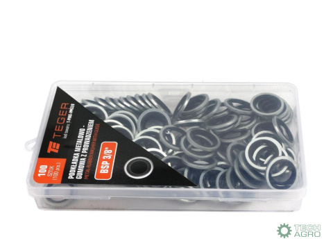 Podkładka metalowo gumowa z prowadzeniem BSP 3/8" TEGER Podkładka metalowo gumowa z prowadzeniem BSP 3/8" TEGER