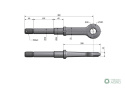 Ucho dyszla D-47 Fi40mm M36x2 Przyczepa