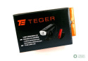 Zestaw lamp rowerowych LED przednia 2000 mAh i tylna 150mAh ładowane USB z klaksonem Teger