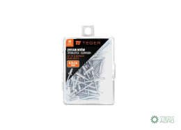 Zestaw nitów zrywalnych. aluminiowych (4.0x16mm) / 50 szt. / TEGER