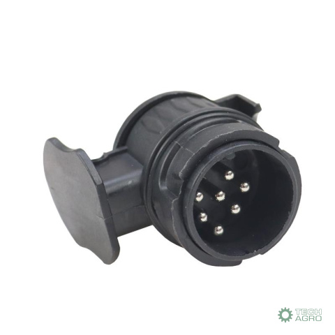 Adapter przejściówka gniazda złącza 13/7 12V wtyki niklowane Premium ELMOT Adapter przejściówka gniazda złącza 13/7 12V wtyki niklowane Premium ELMOT