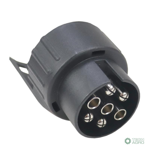 Adapter przejściówka gniazda złącza 7/13 12V wtyki niklowane Premium ELMOT Adapter przejściówka gniazda złącza 7/13 12V wtyki niklowane Premium ELMOT