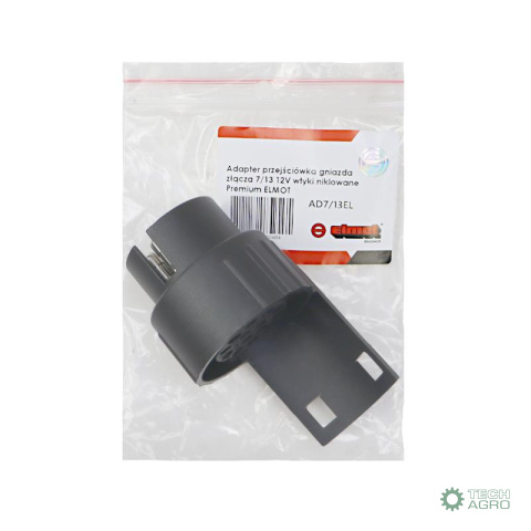 Adapter przejściówka gniazda złącza 7/13 12V wtyki niklowane Premium ELMOT Adapter przejściówka gniazda złącza 7/13 12V wtyki niklowane Premium ELMOT