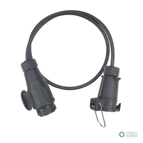 Adapter przejściówka gniazda złącza kablowy 13/7 12V długość 1,0m ELMOT Adapter przejściówka gniazda złącza kablowy 13/7 12V długość 1,0m ELMOT