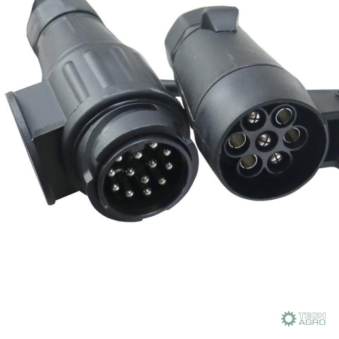 Adapter przejściówka gniazda złącza kablowy 13/7 12V długość 1,0m ELMOT Adapter przejściówka gniazda złącza kablowy 13/7 12V długość 1,0m ELMOT