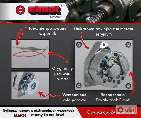 Alternator kompletny 9515382 72A Ursus C-330 ELMOT Alternator kompletny 9515382 72A Ursus C-330 ELMOT