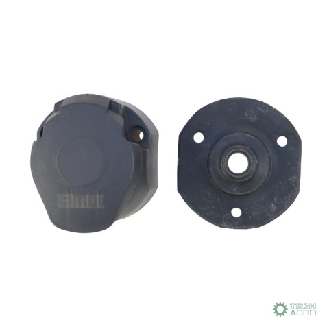 Gniazdo 12V 13-pin z podkładką gumową wtyki niklowane Premium ELMOT Gniazdo 12V 13-pin z podkładką gumową wtyki niklowane Premium ELMOT