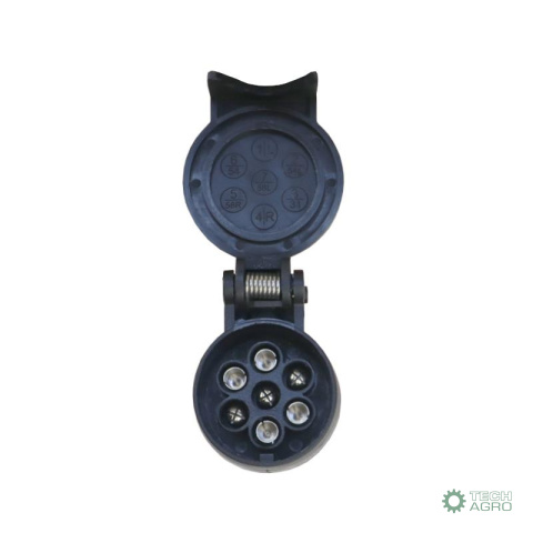 Gniazdo zawieszane 7-pin wtyki niklowane Premium ELMOT Gniazdo zawieszane 7-pin wtyki niklowane Premium ELMOT