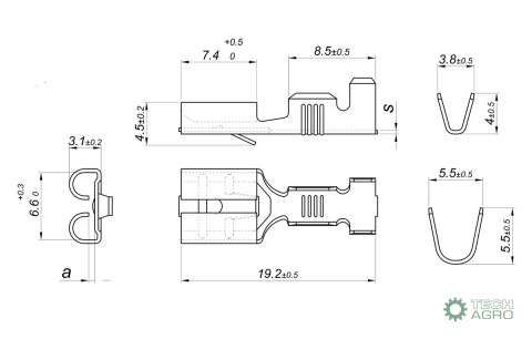 Nasadka nasuwka F-2.5 żeńska z zaczepem FZ 6,3x0,8 1,0-2,5 GB0,35 L19,2 ( sprzedawana po 100 szt ) ELMOT widoczna cena za 1 s Nasadka nasuwka F-2.5 żeńska z zaczepem FZ 6,3x0,8 1,0-2,5 GB0,35 L19,2 ( sprzedawana po 100 szt ) ELMOT widoczna cena za 1 s