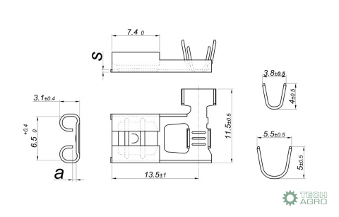 Nasadka nasuwka kątowa H-2.5 6,3x0,8 1,0-2,5 GB0,38 L13,5 ( sprzedawana po 250 szt ) ELMOT widoczna cena za 1 sztukę Nasadka nasuwka kątowa H-2.5 6,3x0,8 1,0-2,5 GB0,38 L13,5 ( sprzedawana po 250 szt ) ELMOT widoczna cena za 1 sztukę
