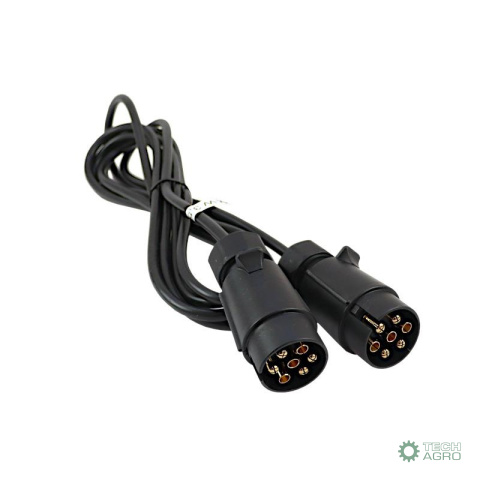 Przewód elektryczny podłączeniowy przyczepy 5x0,75 3,5m dwie wtyczki ELMOT Przewód elektryczny podłączeniowy przyczepy 5x0,75 3,5m dwie wtyczki ELMOT