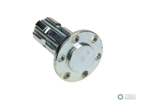 Wałek, WOM z kołnierzem na 6 otworów adapter Z6 - 1 3/4, Waryński Wałek, WOM z kołnierzem na 6 otworów adapter Z6 - 1 3/4, Waryński