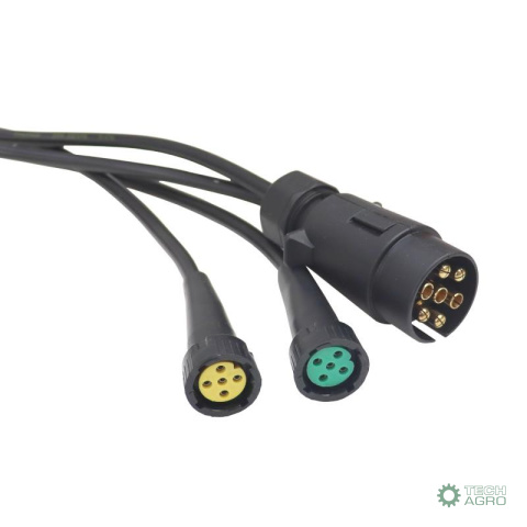 Instalacja elektryczna przyczepki 7m wtyczka 7PIN bajonet 5PIN (kabel 1mm) ELMOT Instalacja elektryczna przyczepki 7m wtyczka 7PIN bajonet 5PIN (kabel 1mm) ELMOT