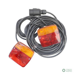 Instalacja zestaw oświetlenia z magnesami 12m 12V (kabel 1mm) lampa polska ELMOT