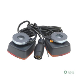 Instalacja zestaw oświetlenia z magnesami 5m 12V (kabel 1mm) lampa polska ELMOT