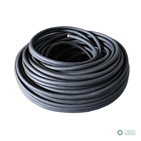 Kabel przewód rozruchowy, akumulatora 1x50 gumowany - elastyczny czarny Premium ELMOT Kabel przewód rozruchowy, akumulatora 1x50 gumowany - elastyczny czarny Premium ELMOT