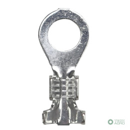 Końcówka oczko M5 cynowana 5,2x8,6 2,5-6,0 0,6 L19,0/L14,6 ( sprzedawana po 50 szt) ELMOT widoczna cena za 1 sztukę