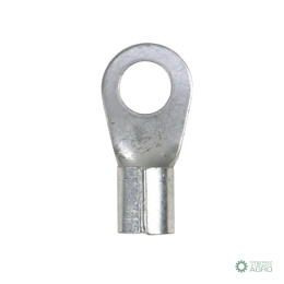 Końcówka oczkowa miedziana oczko Fi-8mm na przewód max. 16 CuZn cynowana Premium ELMOT (sprzedawane po 10szt widoczna cena 1szt
