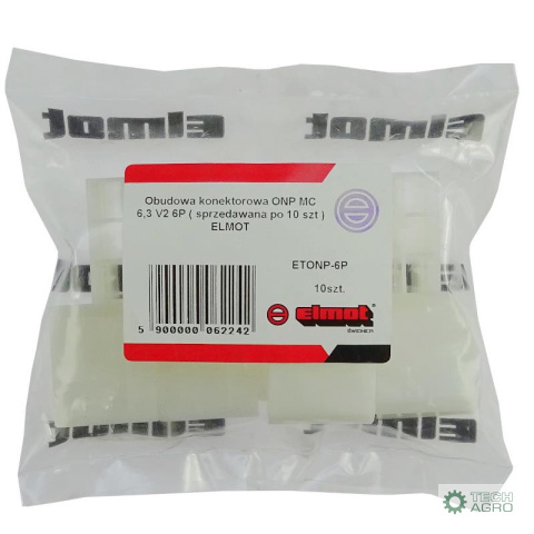Obudowa konektorowa ONP MC 6,3 V2 6P ( sprzedawana po 10 szt ) ELMOT widoczna cena za 1 sztukę Obudowa konektorowa ONP MC 6,3 V2 6P ( sprzedawana po 10 szt ) ELMOT widoczna cena za 1 sztukę