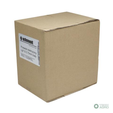 Przewód elektryczny LgY-S instalacji 0,75mm biały (sprzedawany po 100 m) Premium ELMOT Przewód elektryczny LgY-S instalacji 0,75mm biały (sprzedawany po 100 m) Premium ELMOT