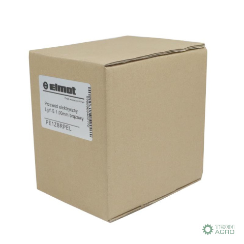 Przewód elektryczny LgY-S instalacji 1,00mm brązowy (sprzedawany po 100 m) Premium ELMOT Przewód elektryczny LgY-S instalacji 1,00mm brązowy (sprzedawany po 100 m) Premium ELMOT