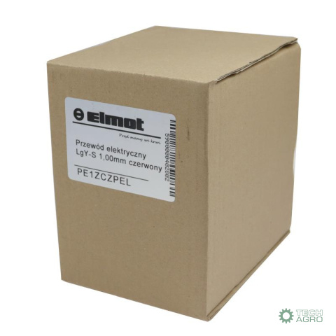 Przewód elektryczny LgY-S instalacji 1,00mm czerwony (sprzedawany po 100 m) Premium ELMOT Przewód elektryczny LgY-S instalacji 1,00mm czerwony (sprzedawany po 100 m) Premium ELMOT