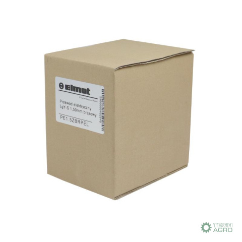 Przewód elektryczny LgY-S instalacji 1,50mm brązowy (sprzedawany po 100 m) Premium ELMOT Przewód elektryczny LgY-S instalacji 1,50mm brązowy (sprzedawany po 100 m) Premium ELMOT