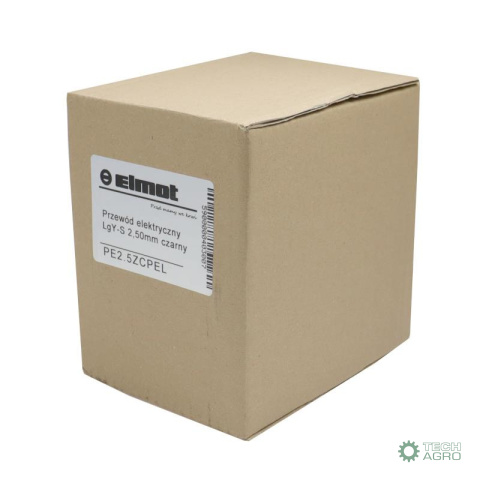 Przewód elektryczny LgY-S instalacji 2,50mm czarny (sprzedawany po 100 mb) Premium ELMOT Przewód elektryczny LgY-S instalacji 2,50mm czarny (sprzedawany po 100 mb) Premium ELMOT