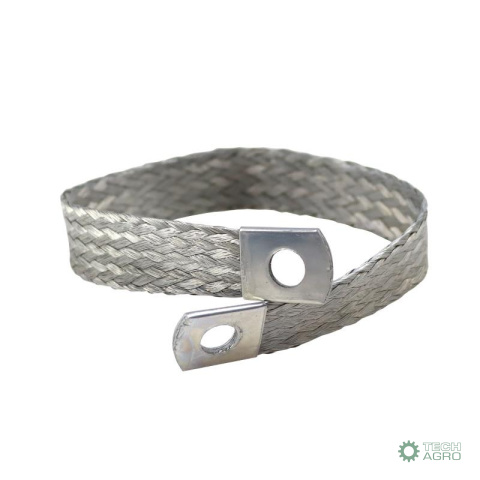 Przewód masowy oczka FI-8mm długość 317mm plecionka uniwersalny cynownany CuZn ELMOT Przewód masowy oczka FI-8mm długość 317mm plecionka uniwersalny cynownany CuZn ELMOT