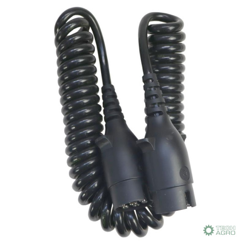 Przewód podłączeniowy spiralny wtyczka wtyczka 12V 7pin (4mb) ELMOT Przewód podłączeniowy spiralny wtyczka wtyczka 12V 7pin (4mb) ELMOT