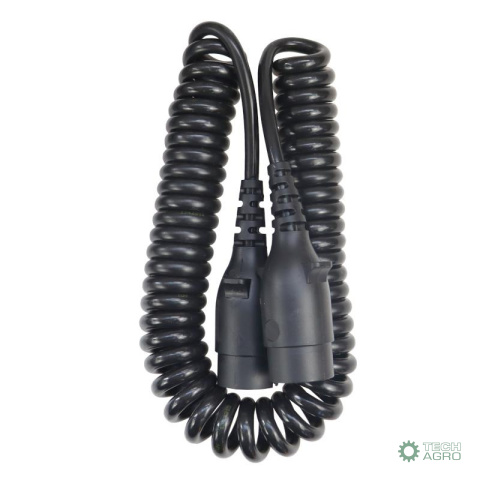 Przewód podłączeniowy spiralny wtyczka wtyczka 12V 7pin (5mb) ELMOT Przewód podłączeniowy spiralny wtyczka wtyczka 12V 7pin (5mb) ELMOT