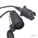 Przewód podłączeniowy wtyczka obtrysk gniazdo 7 gniazdo podwieszane 7m, 7-żył (W+W) (kabel 1mm) ELMOT