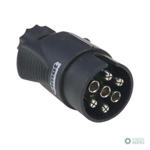Wtyczka elektryczna 7-PIN 12V plastikowa wtyki niklowana Premium ELMOT Wtyczka elektryczna 7-PIN 12V plastikowa wtyki niklowana Premium ELMOT