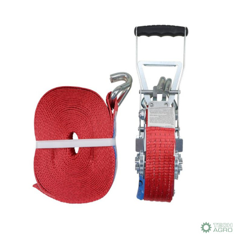 Pas transportowy 5T 10m szer. 50mm komplet z klamrą wzmocniony 330 mm ERGO z atestem, MORGA Pas transportowy 5T 10m szer. 50mm komplet z klamrą wzmocniony 330 mm ERGO z atestem, MORGA