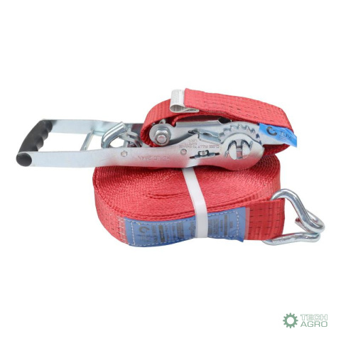 Pas transportowy 5T 12m szer. 50mm komplet z klamrą wzmocniony 330 mm ERGO z atestem, MORGA Pas transportowy 5T 12m szer. 50mm komplet z klamrą wzmocniony 330 mm ERGO z atestem, MORGA