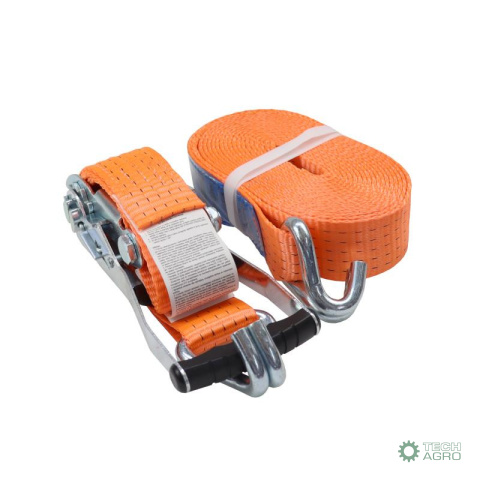 Pas transportowy 5T 6m szer. 50mm komplet z klamrą z gumową okładziną 230mm z atestem, standard MORGA Pas transportowy 5T 6m szer. 50mm komplet z klamrą z gumową okładziną 230mm z atestem, standard MORGA