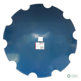 Talerz uzębiony FI-560mm, grubość 5mm mocowanie na osi otwór 30x30 1202030130 stal borowa MORGA