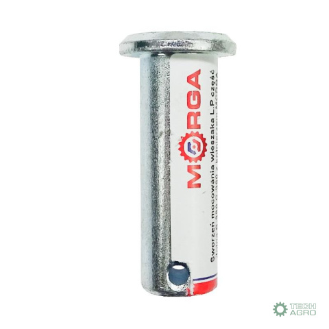 Sworzeń mocowania wieszaka L.P część dolna z kołnierzem Ursus C-330, C-360 hartowany MORGA Sworzeń mocowania wieszaka L.P część dolna z kołnierzem Ursus C-330, C-360 hartowany MORGA