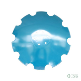 Talerz uzębiony FI-560mm grubość 5mm brony talerzowej mocowanie piasta 6 otworów rozstaw śrub mocujących 115mm stal borowa MORG