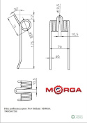 Palec podbieracza prasy New Holland 700054690 malowane proszkowo MORGA