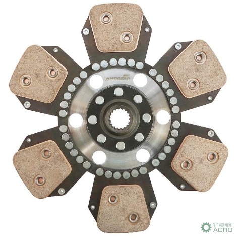 Tarcza sprzęgła fi 325 pias.18 frezów C-385 Ceramiczna ANDORIA - MOT Tarcza sprzęgła fi 325 pias.18 frezów C-385 Ceramiczna ANDORIA - MOT