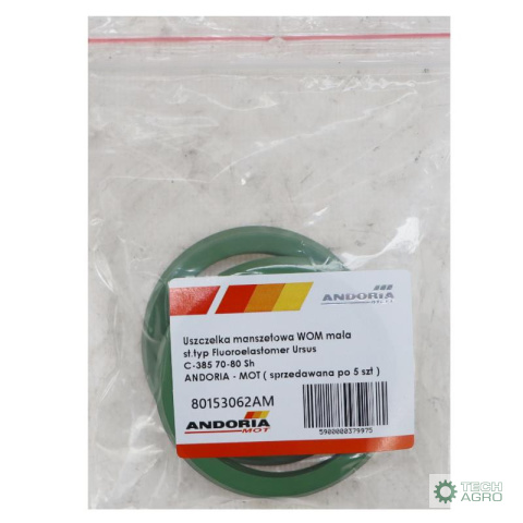Uszczelka manszetowa WOM mała st.typ Fluoroelastomer Ursus C-385 70-80 Sh ANDORIA ( sprzedawana po 5 szt ) widoczna cena z Uszczelka manszetowa WOM mała st.typ Fluoroelastomer Ursus C-385 70-80 Sh ANDORIA ( sprzedawana po 5 szt ) widoczna cena z