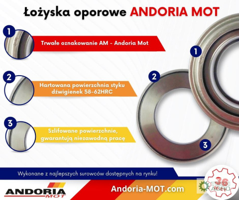 ŁOŻYSKO 84107010 WYS. C385 ANDORIA-MOT ŁOŻYSKO 84107010 WYS. C385 ANDORIA-MOT