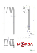Palec podbieracza New Holland 80683310 malowane proszkowo MORGA