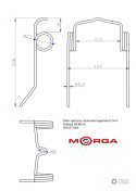 Palec sprężysty motowideł nagarniacza New Holland 89819750 malowane proszkowo MORGA