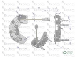 PROSTOWNIK DIODY ALT.AX230000 EX260000 EXPOM C330 C360